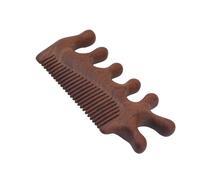 Peines Masajeadores de Cuero Cabelludo, Antiestáticos Peine Raspador de Madera Masajeador Gua Sha de Sándalo Diseño de Dientes Anchos y Finos 2 en 1, para el Cuidado del Cabello Regalo de Masaje