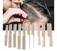 Peines Para Cortar El Cabello, 10 Piezas Peine De Peluquería Profesional Antiestático Resistente Al Calor Peine De Peluquería Para El Cabello Con Escala De Medida Para Salón O Uso Personal(1#)