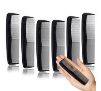 Peines para el cabello a granel de tamaño de viaje, peines de plástico para mujeres y hombres, peines de bolsillo para viajes, hoteles, refugios para personas sin hogar, iglesia (negro, paquete de 24)