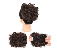 Peines para el cabello con moño desordenado, extensiones de cola de caballo con clip para mujeres, extensiones de moño de pelo rizado desordenado, postizo Updo, moños, cabello fácil de estirar, moño