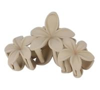 Peines para el Pelo de Novia, 1 Uds. Pinza de pelo de flor para mujer, pinza de garra de 4,5 pulgadas, pinza de pelo mate para cabello grueso, pinza de pelo antideslizante Boda Fiesta Velada(Beige)
