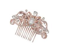 Peines para el Pelo de Novia, Corona de joyería para mujer, peinetas de cristal para el pelo, peineta nupcial con perlas de diamantes de imitación, joyería para el pelo para mujer, boda Boda Fiesta Ve