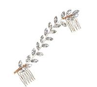 Peines para el Pelo de Novia, Peine lateral para el cabello, diadema de boda, peine con pinza para el cabello nupcial, peine lateral para el cabello con diamantes de imitación plateados, accesorios pa