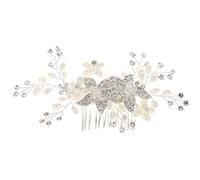 Peines para el Pelo de Novia, Peine Para El Cabello Novias Flores Rojas Diamantes De Imitación Peine Lateral Para El Cabello Accesorio Para El Cabello De La Boda Pinza Para El Cabello Peine Tocado Bod