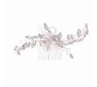 Peines para el Pelo de Novia, Peines laterales para el cabello, peines para el cabello con flores de diamantes de imitación, peine con pinza para el cabello para mujeres, estilo antideslizante para ni