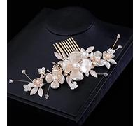 Peines para el Pelo de Novia, Peineta para el pelo de boda, accesorios para el cabello de novia con perlas, pinzas para peine lateral para el cabello, Clip para peineta de flores, joyería para el cabe