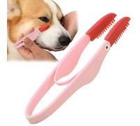 Peines quitamanchas de lágrimas, peine para mascotas, removedor de manchas de lágrimas para ojos de perro, cepillo removedor de cabeza de cepillo de silicona para perros con mango antideslizante