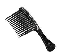 Peines Wide Tooth Smooth Hairdressing Comb Big Size Wet Long Curly Hairbrush Detangling Hair Styling Tools Coarse Spikes(Balck)