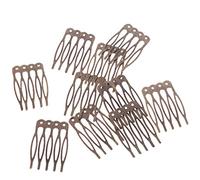 Peineta de metal vintage en blanco para accesorios de pelo de novia, bricolaje, 2,7 cm, bronce