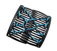 Peineta de pelo con doble peine, herramienta de peinado retro flexible, peineta con perlas, pinza decorativa para citas, uso diario, accesorios de viaje, pasador vintage con cierre de torsión