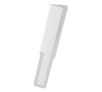 Peineta profesional para peluquería y peluquería con parte superior plana, color blanco