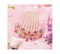 Peinetas Para El Pelo Accesorios de peines para el cabello para mujer, diamantes de imitación de flores, peine lateral para el cabello, Clips decorativos para el peine del cabello Accesorios Pelo Muje