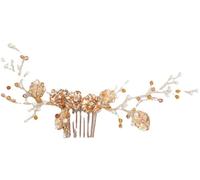 Peinetas Para El Pelo Peines laterales para el cabello con diamantes de imitación, peine con pinza para el cabello sencillo y elegante, accesorios para el cabello con pinza antideslizante Accesorios P