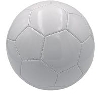 PEINIQULL Balón de fútbol blanco liso, tamaño 5, PVC blanco, para pintura de bricolaje, autógrafo, resistente al agua y a las manchas, antifugas, para entrenamiento, competición