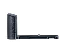 PEIPRO GFX100RF - Empuñadura para cámara tipo L con mango de piel, placa de liberación rápida compatible con diseño de pico y trípodes ARCA, mango de aluminio CNC para GFX100RF (negro, tipo L)