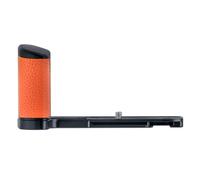 PEIPRO GFX100RF - Mango para cámara tipo L con mango de piel, placa de liberación rápida compatible con diseño de pico y trípode ARCA, mango de aluminio CNC para GFX100RF (naranja, tipo L)