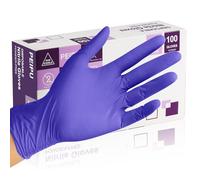 PEIPU Guantes de Nitrilo Desechables sin Polvo, Guantes de Limpieza para Manipulación de Alimentos, Guantes Protectores no Estériles de un Solo Uso para Limpiar y Más (100, Medium)