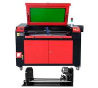 PEIXU 100W Máquina de Grabado Láser CO2 900x600mm Eje de Rotación Corte Láser 0-800mm/s Alta Precisión Máquina de Grabado Compatible Software Lightburn Aplicable a Tallar Cortar Mármol Cuero