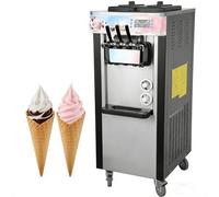PEIXU 1900W Máquina de Helados Comercial Profesional,Pantalla a Color, 20-22L/H, Máquina de Yogur Helado Vertical, Ideal para Bares, Restaurantes y Uso Doméstico