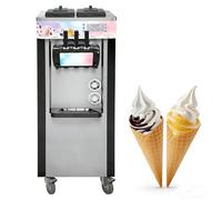 PEIXU 1950W Máquina de Helados Comercial Profesional,Pantalla a Color, 22-28L/H, Máquina de Yogur Helado Vertical, Ideal para Bares, Restaurantes y Uso Doméstico