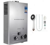 PEIXU 8L 16KW Calentador de Agua de Gas GLP Butano y Propano Calentador de Agua Calentador de Agua LPG Instantáneo Portátil,para Ducha Al Aire Libre,Baño,Camping