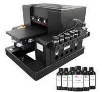 PEIXU Impresora UV A4 Impresoras de Tinta Multifunción A4-UVV Impresoras Aspersores XP600 Impresora Ultravioleta Automática,Adecuado para Acrílico,PVC,Metal,Madera,etc,con Tinta