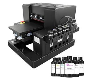 PEIXU Impresora UV A4 Impresoras de Tinta Multifunción A4-UVV Impresoras Aspersores XP600 Impresora Ultravioleta Automática,Adecuado para Acrílico,PVC,Metal,Madera,etc,con Tinta
