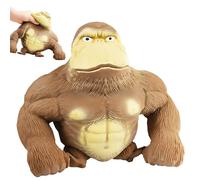 peiyee Gorila Juguete Antiestres, Juguete de Gorila de Suave Látex, Juguete de Mono Que Se Estira y Squeeze, Gorilas de Descompresión para Ocio, Entretenimiento, Alivio del Estrés (Grande)