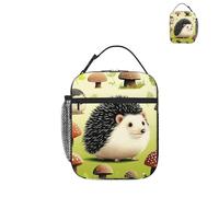 peiyeety Bolsa de almuerzo con diseño de erizo, a prueba de fugas, térmica, ideal para picnic y viajes.