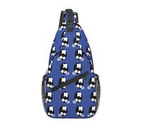 peiyeety Bolso bandolera con diseño de ojos negros y lágrimas tristes, bandolera ajustable, mochila deportiva para gimnasio, bolso de hombro, mochila informal de viaje y ciclismo en diagonal.