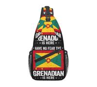 peiyeety Bolso bandolera con la bandera de Granada, no temas a los granadinos, bandolera ajustable, mochila deportiva, para gimnasio, para viajes, ciclismo, informal, en diagonal.