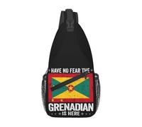 peiyeety Bolso bandolera con la bandera de Granada, no temas a los granadinos, bandolera ajustable, mochila deportiva, para gimnasio, para viajes, ciclismo, informal, en diagonal.