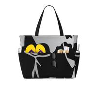 peiyeety Bolso de playa grande estilo Pit Bull Dog Platinum para mujer con cremallera y bolsillo impermeable, bolso de gimnasio ligero y plegable para viajes, compras, natación, deportes