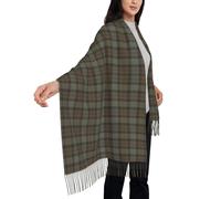 peiyeety Bufanda escocesa Fraser Outlander del clan Scotstee para mujer, chal de pashmina con tacto de cachemira suave, acogedor y ligero, ideal para uso diario y festivo.