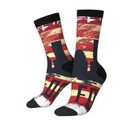 peiyeety Calcetines deportivos casuales con la bandera estadounidense patriótica del 11 de septiembre para mujeres y hombres