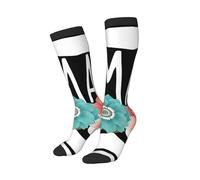 peiyeety Calcetines divertidos de mamá osa, suaves y transpirables para hombre y mujer. 1 negro.