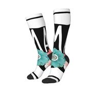 peiyeety Calcetines divertidos de mamá osa, suaves y transpirables para hombre y mujer. 1 negro.