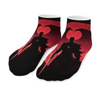 peiyeety Calcetines tobilleros unisex con silueta de alas de paladín, deportivos, transpirables, de corte bajo y cómodos.