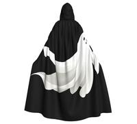 peiyeety Capa con capucha para adultos con diseño de fantasma errante para Halloween, ideal para usar durante Halloween y juegos de rol.