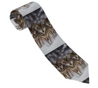 peiyeety Corbatas Pack of Wolves para hombre, corbata novedosa de seda, corbata clásica para hombre para negocios y bodas.