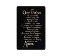 peiyeety EL PADRE NUESTRO FOTO DIOS PADRE HIJO JESUCRISTO CIELO PÓSTER Impresión, Regalos religiosos cristianos, Letrero de metal decorativo Placa 8 X 12 pulgadas