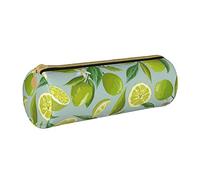 peiyeety Estuche Organizador para lápices con diseño de Fruta cítrica y Lima, con Cremallera, Ideal para la Escuela, la Oficina, niñas y Mujeres.