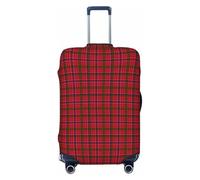 peiyeety Funda de Equipaje a Cuadros Clan Macrae, Lavable, elástica y de Moda para Viajes, tamaño Grande