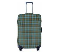 peiyeety Funda de Equipaje a Cuadros del Clan Cathcart, Lavable, elástica y de Moda para Viajes, tamaño Grande