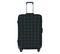 peiyeety Funda de Equipaje a Cuadros del Clan Gunn, Lavable, elástica y de Moda para Viajes, tamaño Grande