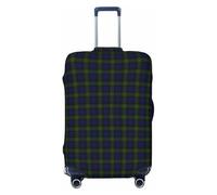 peiyeety Funda de Equipaje a Cuadros del Clan Gunn, Lavable, elástica y de Moda para Viajes, tamaño Grande