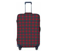peiyeety Funda de Equipaje a Cuadros del Clan Lindsay, Lavable, elástica y de Moda para Viajes, tamaño Grande