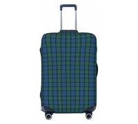 peiyeety Funda de Equipaje a Cuadros del Clan Macthomas, Lavable, elástica y de Moda para Viajes, tamaño Grande