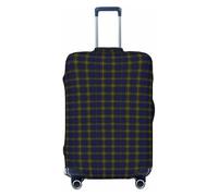 peiyeety Funda de Equipaje a Cuadros del Clan Muir, Lavable, elástica y de Moda para Viajes, tamaño Mediano