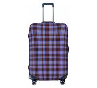peiyeety Funda de Equipaje a Cuadros del Clan Rutherford, Lavable, elástica y de Moda, Extragrande.